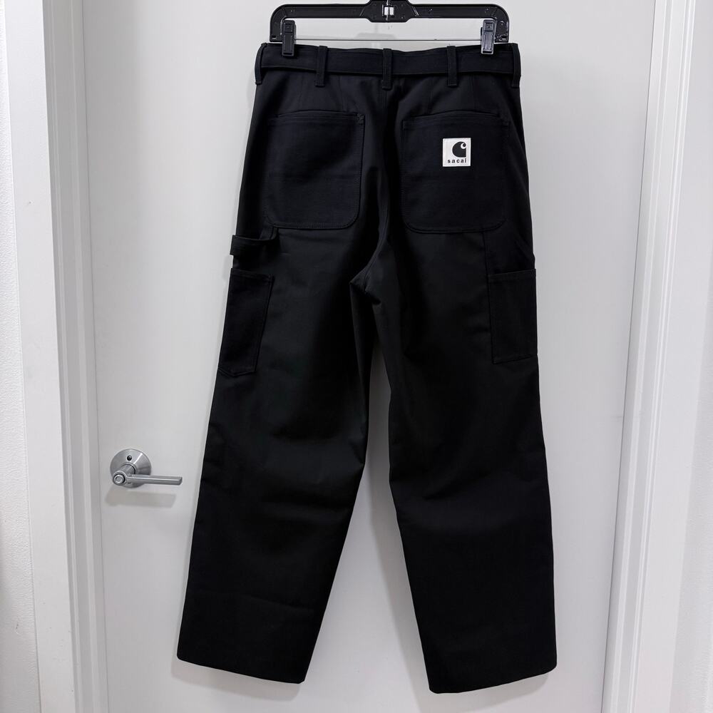 Sacai x Carhartt WIP 2026 Duck Pants Black 26-03993M Size 1